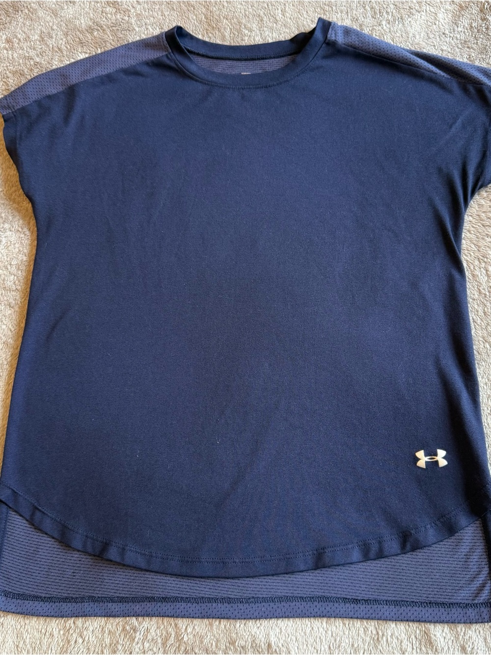 Under Armour Navy Short-Sleeve Performance Tee, youth M